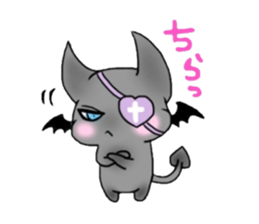 white rabbit & black cat sticker #1580005