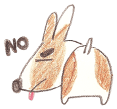 Toast, the lovely Corgi! sticker #1580350