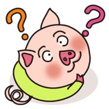 KAWAII SLOW LIFE PIG sticker #1580458