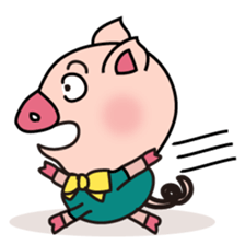KAWAII SLOW LIFE PIG sticker #1580463
