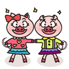 KAWAII SLOW LIFE PIG sticker #1580487