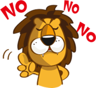 Orange Lion Moon sticker #1580574