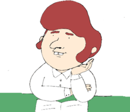 Protruding teeth sticker #1581014