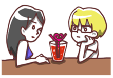 J and her friends sticker #1581570