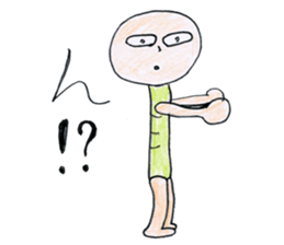 Green caterpillar. sticker #1581848