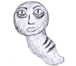 Green caterpillar. sticker #1581855