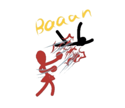 shadow men and woman sticker #1582239