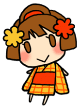 Kimono girl - nemuru's stickers sticker #1583136
