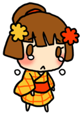 Kimono girl - nemuru's stickers sticker #1583141