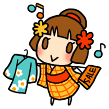 Kimono girl - nemuru's stickers sticker #1583152