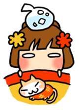 Kimono girl - nemuru's stickers sticker #1583155