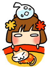 Kimono girl - nemuru's stickers sticker #1583155