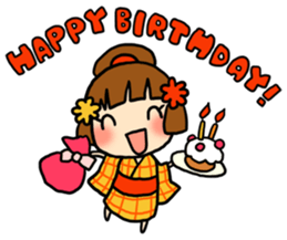 Kimono girl - nemuru's stickers sticker #1583159