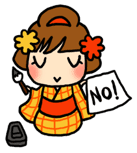 Kimono girl - nemuru's stickers sticker #1583169