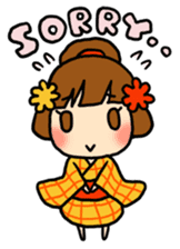 Kimono girl - nemuru's stickers sticker #1583170
