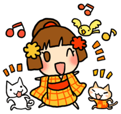 Kimono girl - nemuru's stickers sticker #1583175