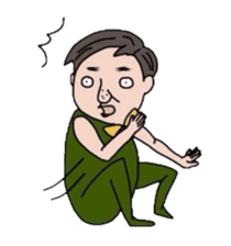 Cute bow tie man sticker #1583340