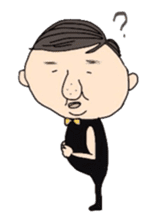 Cute bow tie man sticker #1583358