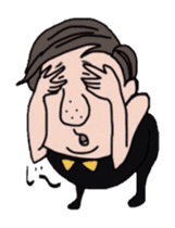 Cute bow tie man sticker #1583365