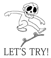 SKATEBOARDING AND LIFE AND... sticker #1583464