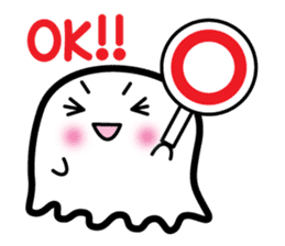 This is a pretty ghost called YOCCHI sticker #1583938