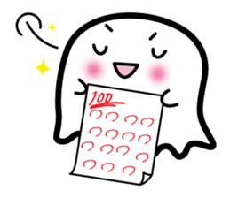 This is a pretty ghost called YOCCHI sticker #1583946