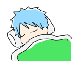 Naoshi's Stamp [Blue Hair Boy] sticker #1584385