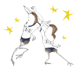 Pure and cute bird girl sticker #1584744