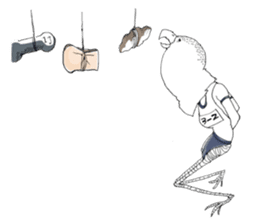 Pure and cute bird girl sticker #1584746