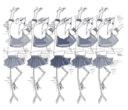 Pure and cute bird girl sticker #1584747