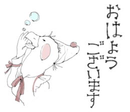 Pure and cute bird girl sticker #1584767