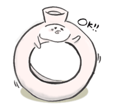 Japanese sake Love!! "Tokkuri-san" sticker #1586382