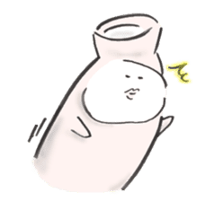 Japanese sake Love!! "Tokkuri-san" sticker #1586395