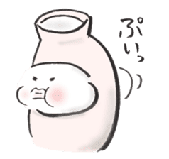 Japanese sake Love!! "Tokkuri-san" sticker #1586396