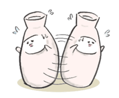 Japanese sake Love!! "Tokkuri-san" sticker #1586408