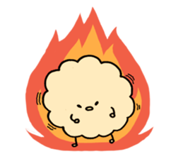 fluffy watakun sticker #1587034