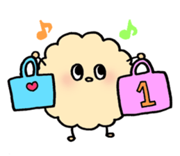 fluffy watakun sticker #1587050