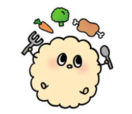 fluffy watakun sticker #1587053