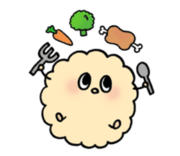 fluffy watakun sticker #1587053