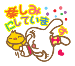 Rabbit "Usa chan" talk ver1 sticker #1587138