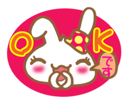 Rabbit "Usa chan" talk ver1 sticker #1587152