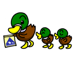 Wild duck sticker #1587309