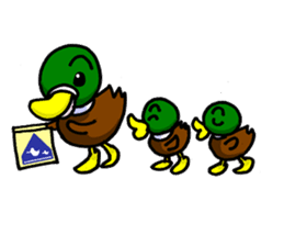 Wild duck sticker #1587309
