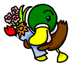 Wild duck sticker #1587317