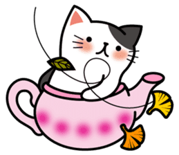 Teapot cat -BUCHI- sticker #1588349