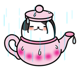 Teapot cat -BUCHI- sticker #1588351