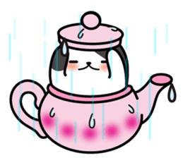 Teapot cat -BUCHI- sticker #1588351