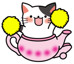 Teapot cat -BUCHI- sticker #1588352