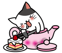 Teapot cat -BUCHI- sticker #1588353