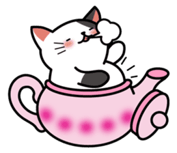Teapot cat -BUCHI- sticker #1588354